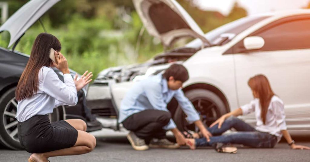 first aid car injury