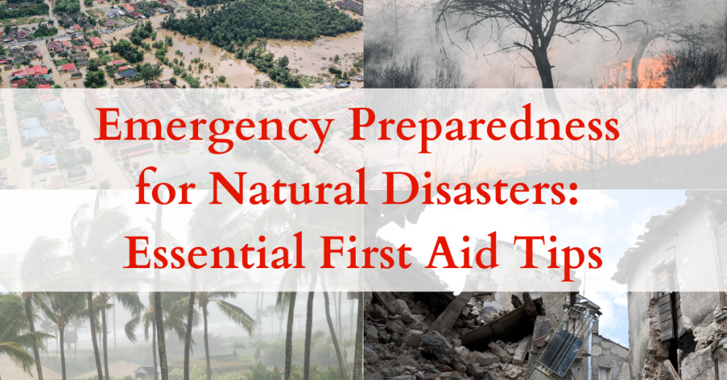 first aid natural disasters