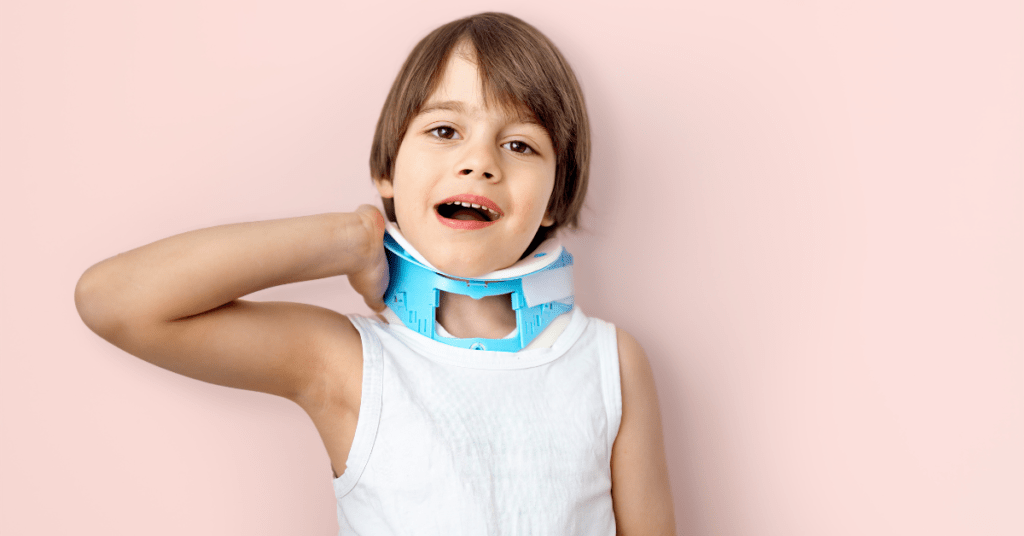 first aid neck spine injury child