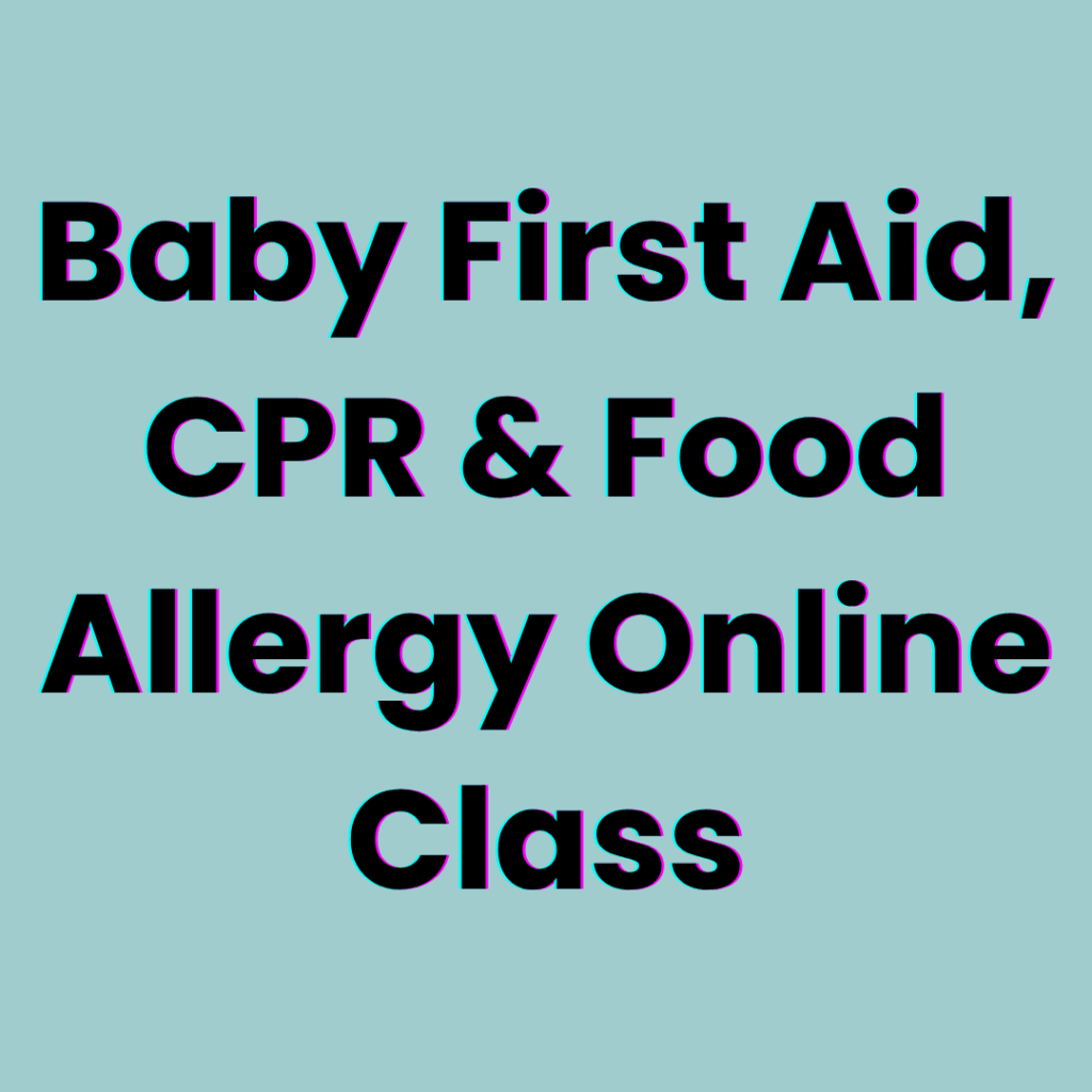 online baby first aid and allergy food introduction
