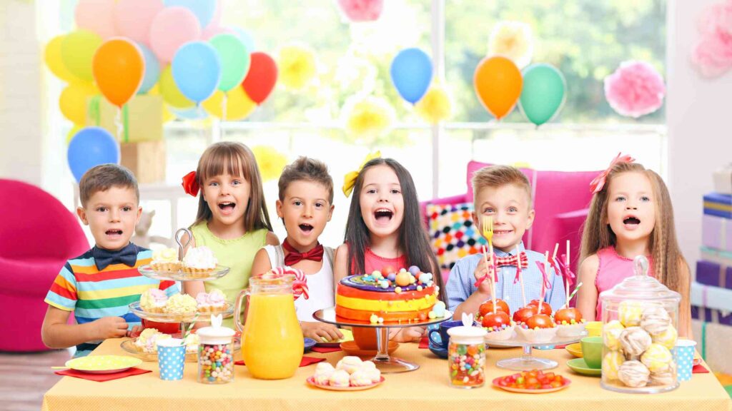 food allergies and parties with shared food and children celebrating