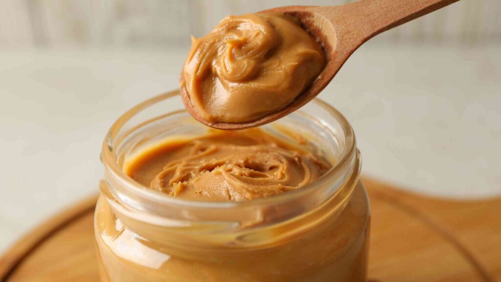 preparing allergy foods like egg and nut butter for a baby